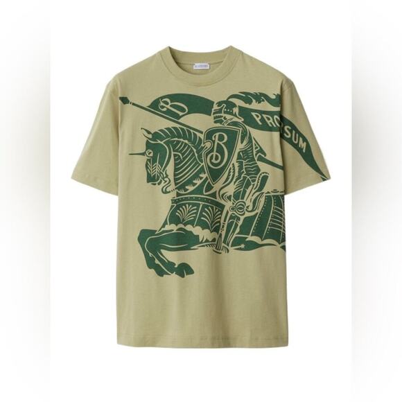 Burberry Green Short Sleeve Tee with Graphic Print s - Picture 1 of 7
